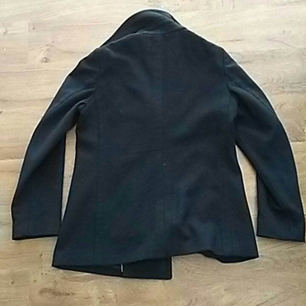 BURBERRY LONDON NAVY PEA COAT - Picture 6 of 8